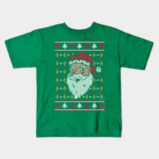 Christmas Sweater Santa Kids T-Shirt